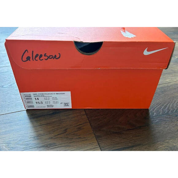 Men Nike Air Zoom Pegasus 41 Running Shoes Size 14 Missouri Tigers Black FZ5129 - Picture 13 of 13